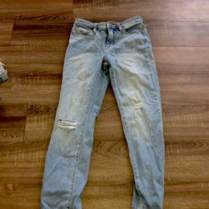 Light straight crop jeans size 2/26